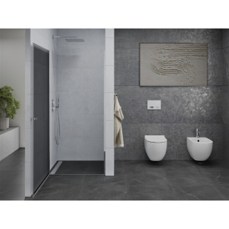 Mexen Pretoria sprchové dvere pántové 100 cm, grafit, chróm - 852-100-000-01-40
