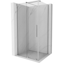 Mexen Velar výsuvný sprchovací kút 110 x 75 cm, transparentný, chróm - 871-110-075-01-01