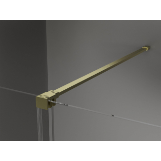 Mexen Velar vysúvací sprchovací kút 100x80, transp., brúsené zlato 871-100-080-01-55