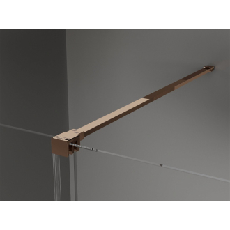 Mexen Velar výsuvný sprchovací kút 110x80 cm, transparent, ružové zlato 871-110-080-01-60