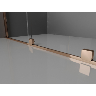 Mexen Velar výsuvný sprchovací kút 110x80 cm, transparent, ružové zlato 871-110-080-01-60
