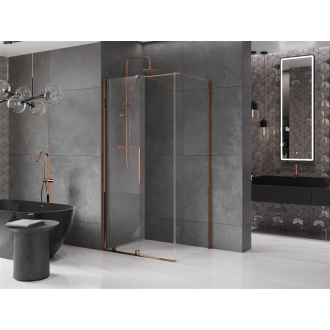 Mexen Velar výsuvný sprchovací kút 110x80 cm, transparent, ružové zlato 871-110-080-01-60