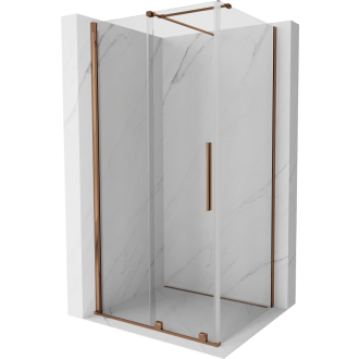 Mexen Velar výsuvný sprchovací kút 110x85 cm, transparent, ružové zlato 871-110-085-01-60