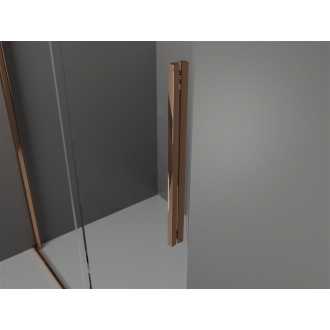 Mexen Velar výsuvný sprchovací kút 120x120 cm, transparent, ružové zlato 871-120-120-01-60