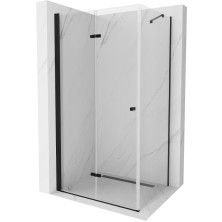 Mexen Lima skladací sprchovací kút 110 x 70 cm, transparentný, čierna - 856-110-070-70-00
