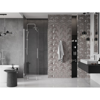 Mexen Velar posuvné sprchové dvere 120 cm, transparentné, chróm - 871-120-000-01-01
