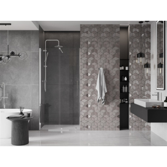 Mexen Velar posuvné sprchové dvere 120 cm, transparentné, chróm - 871-120-000-01-01
