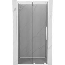 Mexen Velar posuvné sprchové dvere 90 cm, priehľadné, biele - 871-090-000-01-20