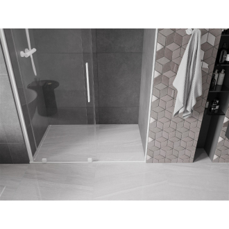 Mexen Velar posuvné sprchové dvere 150 cm, transparentné, biele - 871-150-000-01-20