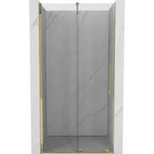 Mexen Velar posuvné sprchové dvere 90 cm, priehľadné, zlaté - 871-090-000-01-50