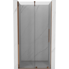 Mexen Velar posuvné sprchové dvere 90 cm, transparentné, ružové zlato - 871-090-000-01-60
