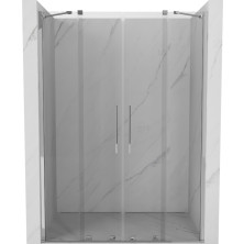 Mexen Velar Duo posuvné sprchové dvere 150 cm, transparentné, chróm - 871-150-000-02-01