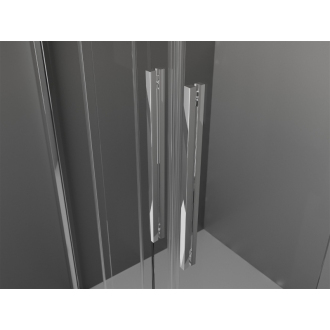 Mexen Velar Duo posuvné sprchové dvere 150 cm, transparentné, chróm - 871-150-000-02-01