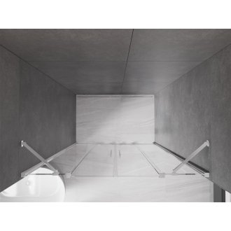 Mexen Velar Duo posuvné sprchové dvere 150 cm, transparentné, chróm - 871-150-000-02-01