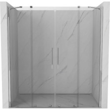 Mexen Velar Duo posuvné sprchové dvere 170 cm, transparentné, chróm - 871-170-000-02-01