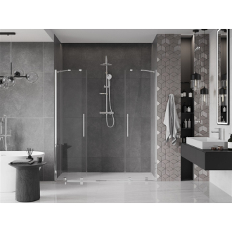 Mexen Velar Duo posuvné sprchové dvere 200 cm, transparentné, chróm - 871-200-000-02-01