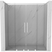 Mexen Velar Duo posuvné sprchové dvere 170 cm, transparentné, biele - 871-170-000-02-20