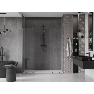 Mexen Velar Duo posuvné sprchové dvere 170, transp., sivá kefa. 871-170-000-02-66