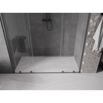 Mexen Velar Duo posuvné sprchové dvere 200, transp., sivá kefa. 871-200-000-02-66