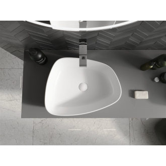 Mexen Ono umývadlo na dosku z konglomerátu 51 x 39 cm, biela - 23045101