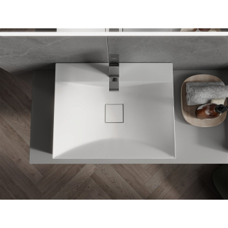Mexen Poli umývadlo na dosku z konglomerátu 1/O 60 x 48 cm, biela - 23026001