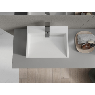 Mexen Ava umývadlo na dosku z konglomerátu 1/O 50 x 38 cm, biela - 23015001