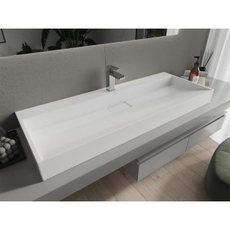 Mexen Ava umývadlo na dosku z konglomerátu 1/O 120 x 46 cm, biela - 23011201
