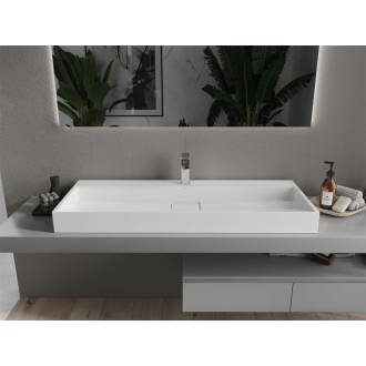 Mexen Ava umývadlo na dosku z konglomerátu 1/O 120 x 46 cm, biela - 23011201