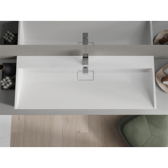 Mexen Ava umývadlo na dosku z konglomerátu 1/O 120 x 46 cm, biela - 23011201