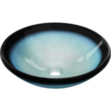 Mexen Mira sklenené umývadlo na dosku 42 x 42 cm, modré - 24124247