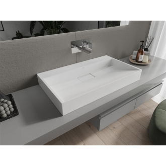 Mexen Ava umývadlo na dosku z konglomerátu B/O 80 x 46 cm, biela - 23018000