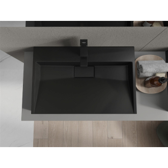 Mexen Ava umývadlo na dosku z konglomerátu 1/O 70 x 46 cm, čierna - 23017071