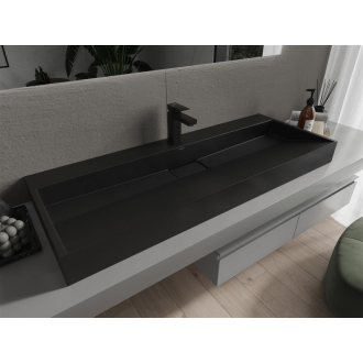 Mexen Ava umývadlo na dosku z konglomerátu 1/O 120 x 46 cm, čierna - 23011271