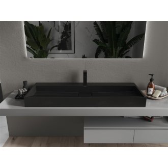 Mexen Ava umývadlo na dosku z konglomerátu 1/O 120 x 46 cm, čierna - 23011271