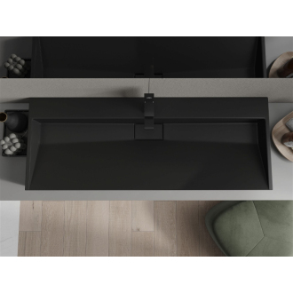Mexen Ava umývadlo na dosku z konglomerátu 1/O 120 x 46 cm, čierna - 23011271