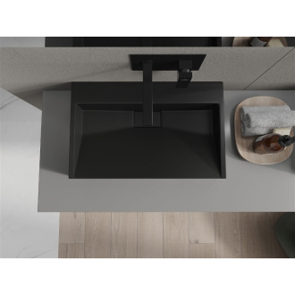 Mexen Ava umývadlo na dosku z konglomerátu B/O 60 x 38 cm, čierna - 23016070