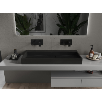 Mexen Ava umývadlo na dosku z konglomerátu B/O 100 x 46 cm, čierna - 23011070