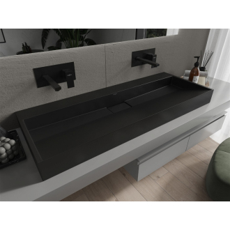 Mexen Ava umývadlo na dosku z konglomerátu B/O 120 x 46 cm, čierna - 23011270