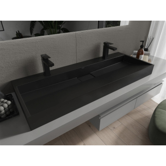 Mexen Ava umývadlo na dosku z konglomerátu 2/O 120 x 46 cm, čierna - 23011272