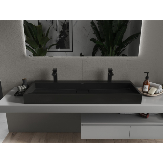 Mexen Ava umývadlo na dosku z konglomerátu 2/O 120 x 46 cm, čierna - 23011272