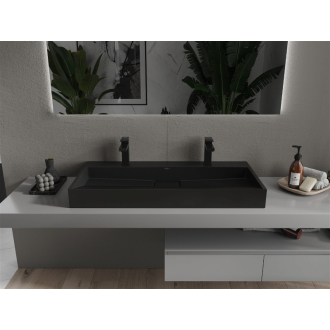 Mexen Ava umývadlo na dosku z konglomerátu 2/O 100 x 46 cm, čierna - 23011072