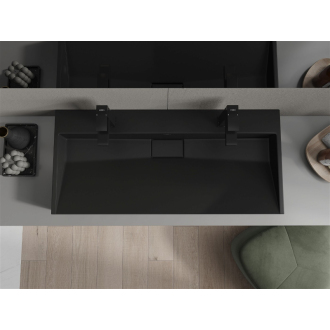Mexen Ava umývadlo na dosku z konglomerátu 2/O 100 x 46 cm, čierna - 23011072