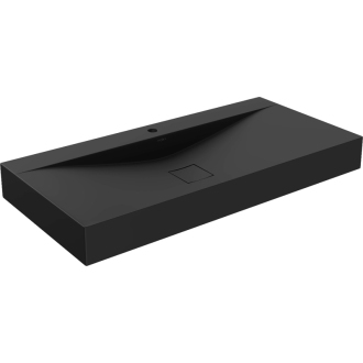 Mexen Poli umývadlo na dosku z konglomerátu 1/O 100 x 48 cm, čierna - 23021071