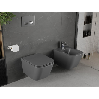Závesný bidet Mexen Madox, tmavosivý mat - 35155161