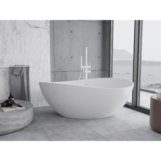 Mexen Parma voľne stojaca vaňa z konglomerátu 160 x 95 cm, matná biela - 57231609500