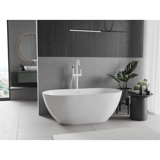 Mexen Rimini voľne stojaca vaňa z konglomerátu 150 x 75 cm, matná biela - 57241507500