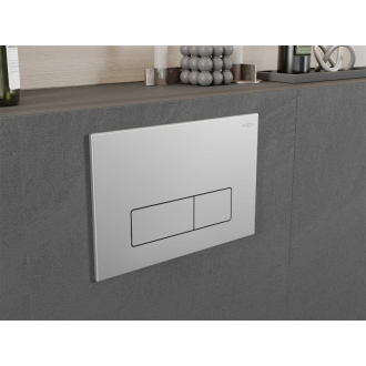 Mexen Fenix 13 Slim splachovacie tlačidlo, matný chróm - 601302