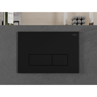 Mexen Fenix 13 Slim splachovacie tlačidlo, matná čierna - 601303