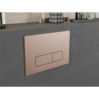Mexen Fenix 13 Slim splachovacie tlačidlo, ružové zlato - 601305