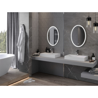 Mexen Elz osvetlené kúpeľňové zrkadlo 50 x 70 cm, LED 6000K, proti zaparovaniu - 9802-050-070-611-00
